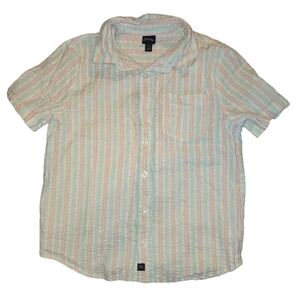 EUC Art Class Pastel Striped Shirt Size M